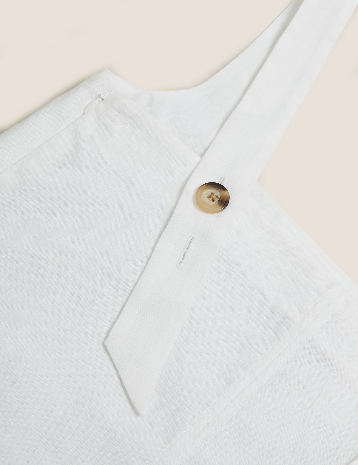 Irish Linen Button Detail Cami Top