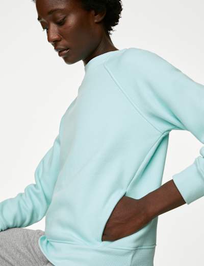 Cotton Rich Crew Neck Sweatshirt