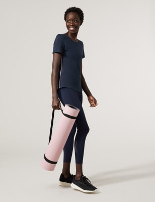 Katoenrijke top met korte mouwen