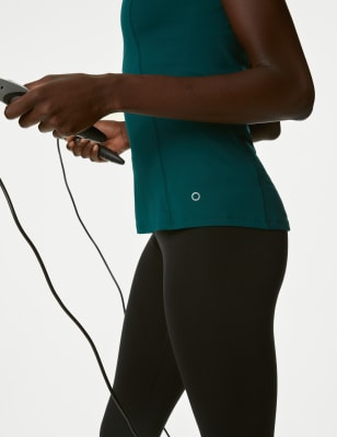 

Goodmove Camiseta de manga corta con escote abiertoWomens - Petrol Green, Petrol Green
