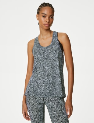 

Goodmove Top de yoga sin mangas informal con escote abiertoWomens - Pale Blue Mix, Pale Blue Mix