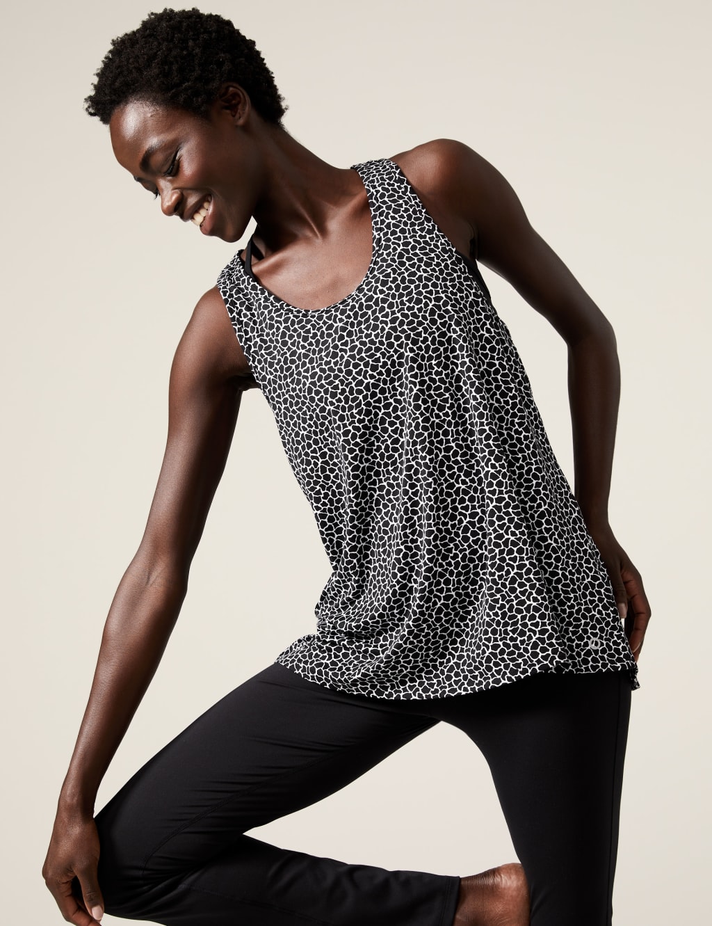 Scoop Neck Relaxed Sleeveless Yoga Top image 1