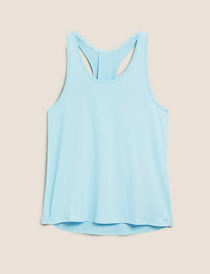 Scoop Neck Relaxed Sleeveless Yoga Top