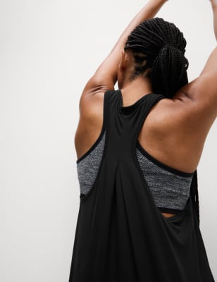 Sporty Racerback Shaping Swim Tank - Fabletics