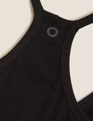 

Womens GOODMOVE Nahtloses Trägerhemd mit V-Ausschnitt - Black, Black