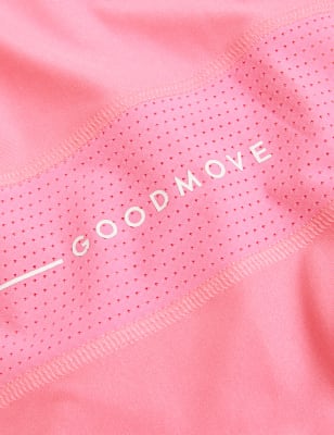 

Womens GOODMOVE Scoop Neck Mesh Back T-Shirt - Bright Pink, Bright Pink