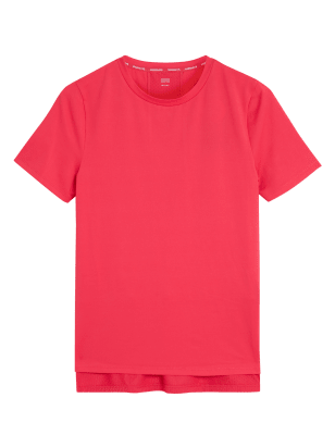 

GOODMOVE Camiseta con espalda de malla con escote abiertoWomens - Bright Red, Bright Red