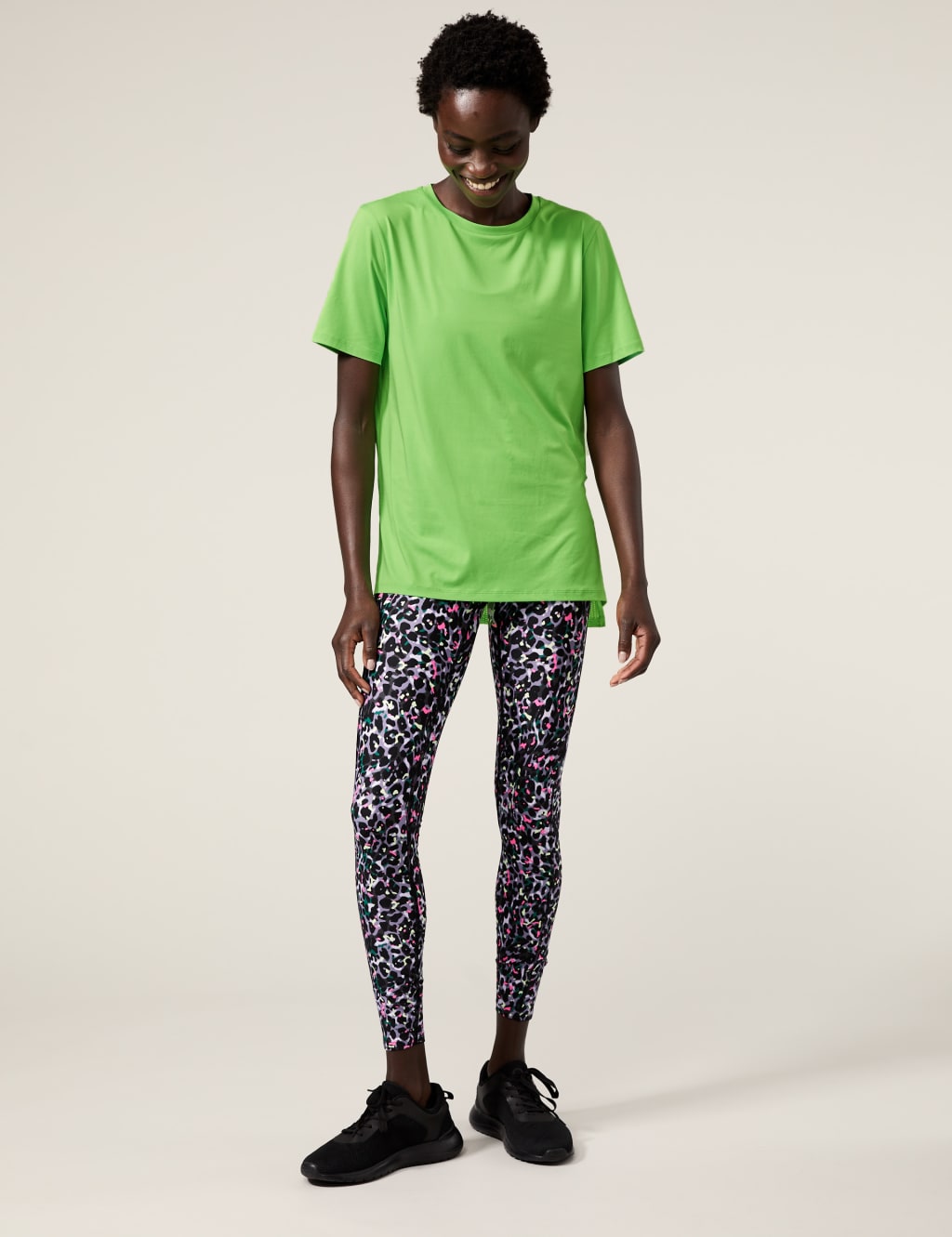 Scoop Neck Mesh Back T-Shirt image 2