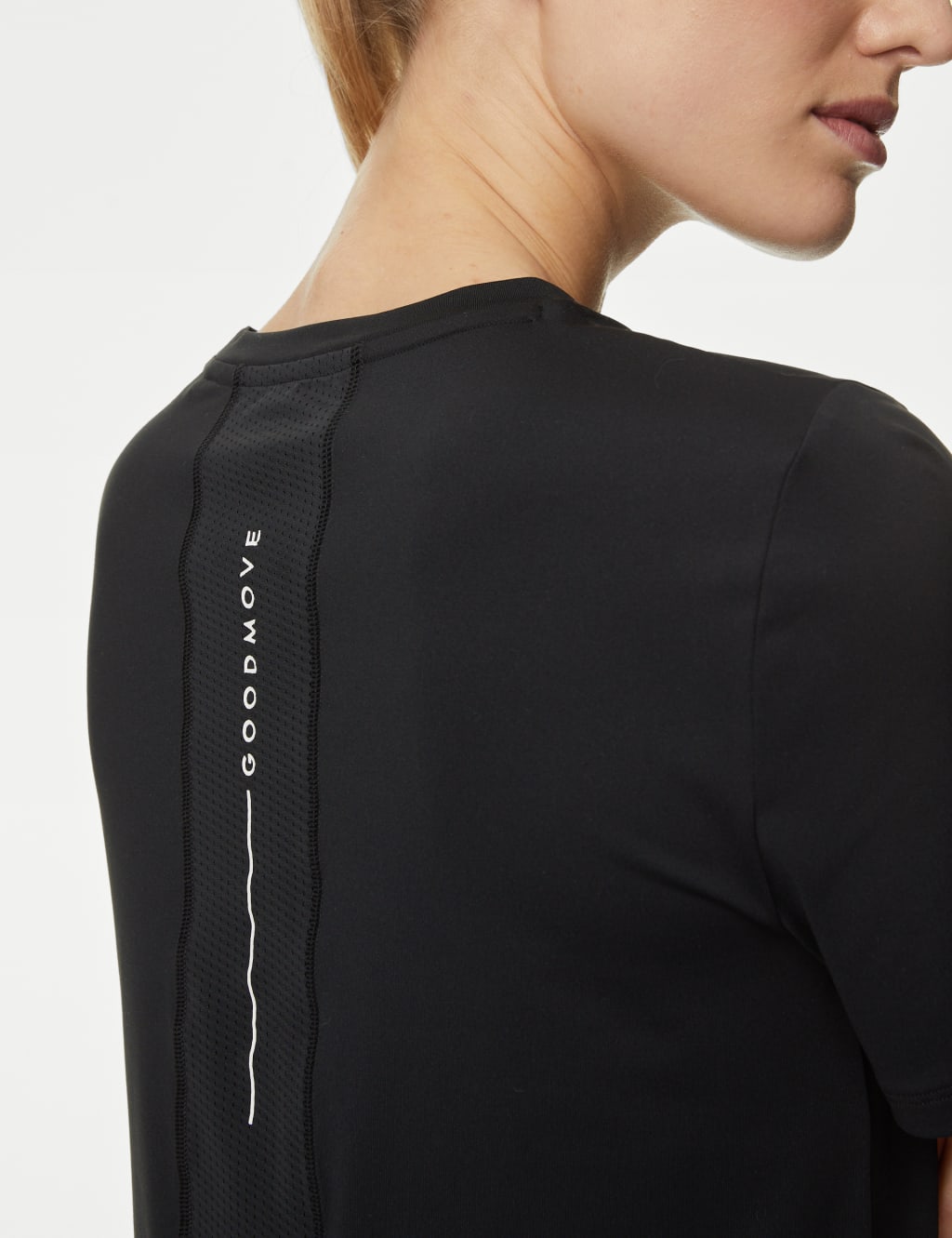 Scoop Neck Mesh Back T-Shirt image 4