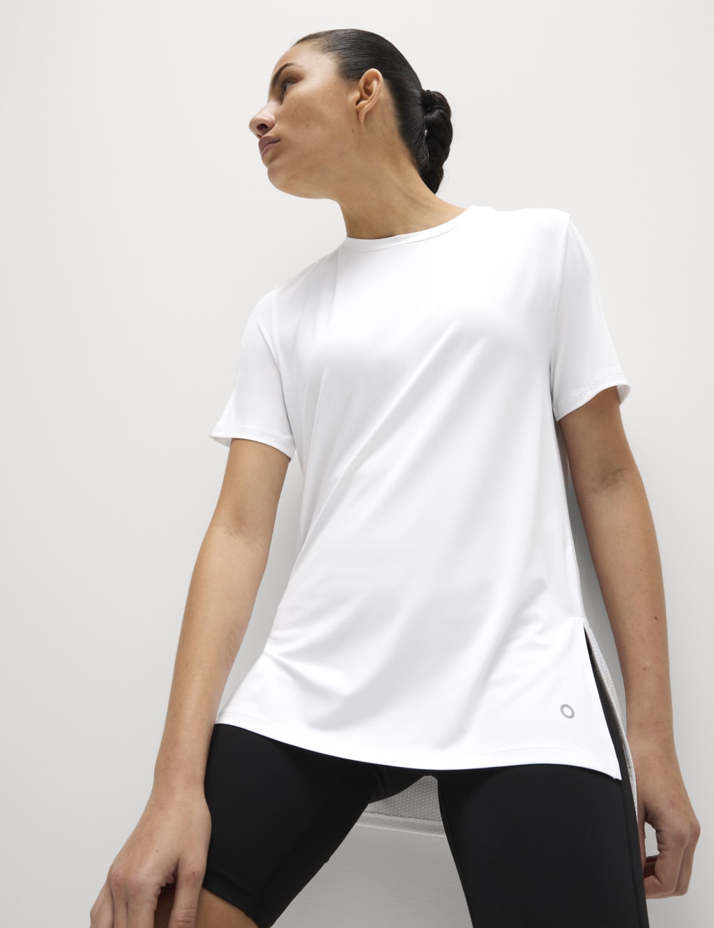 Scoop Neck Mesh Back T-Shirt image 2