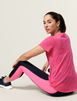 

Womens Goodmove Lightweight Scoop Neck Relaxed T-Shirt - Neon Pink, Neon Pink