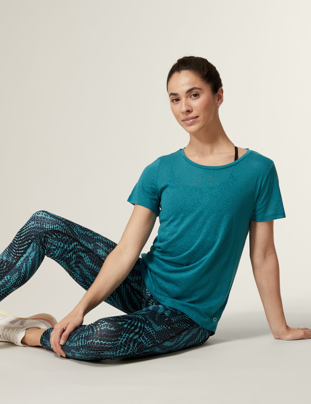 Lightweight Scoop Neck Relaxed T-Shirt image 1