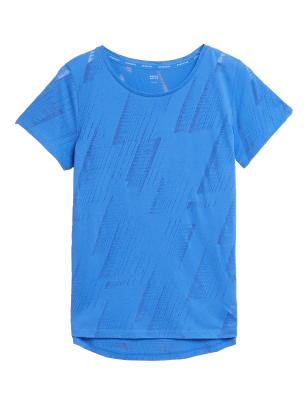 

Womens GOODMOVE Leichtes, bequemes T-Shirt mit U-Ausschnitt - Azure Blue, Azure Blue