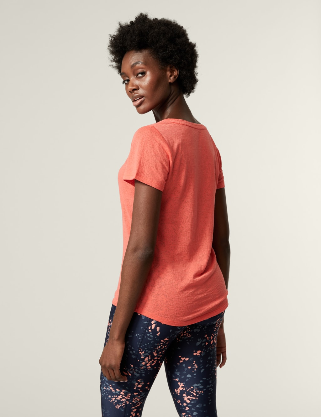Lightweight Scoop Neck Relaxed T-Shirt image 4