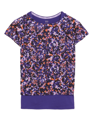 

Womens GOODMOVE Zweilagiges T-Shirt - Lilac Mix, Lilac Mix