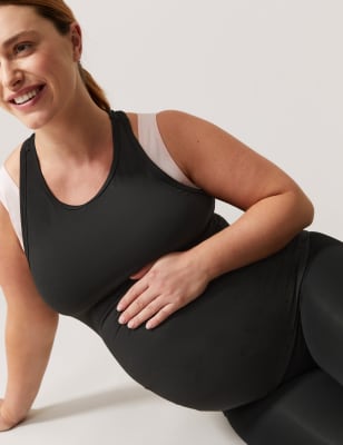 

Womens Goodmove Maternity Scoop Neck Sleeveless Vest Top - Black, Black