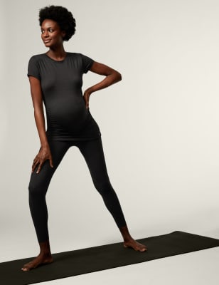 

Womens Goodmove Maternity Scoop Neck T-Shirt - Black, Black