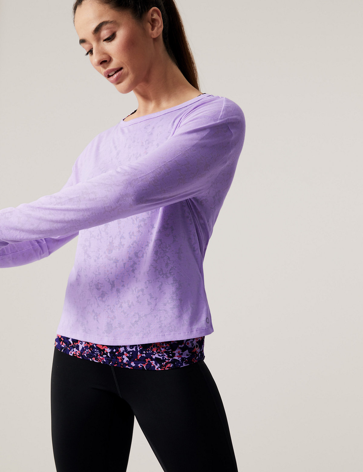 Lightweight Double Layer Long Sleeve Top