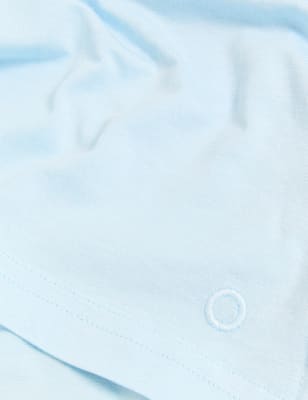 

GOODMOVE Camiseta con algodón y escote cerradoWomens - Powder Blue, Powder Blue