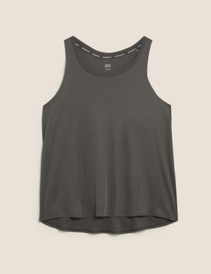 

Womens GOODMOVE Modal Rich Textured Scoop Neck Vest Top - Dark Graphite, Dark Graphite