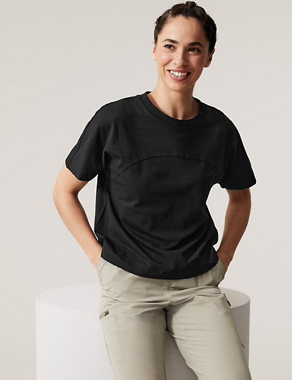 Pure Cotton Oversized Cropped T-Shirt