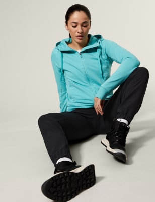

Womens Goodmove Cotton Rich Zip Up Hoodie - Seafoam, Seafoam