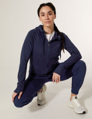 

Womens Goodmove Cotton Rich Zip Up Hoodie - Navy, Navy