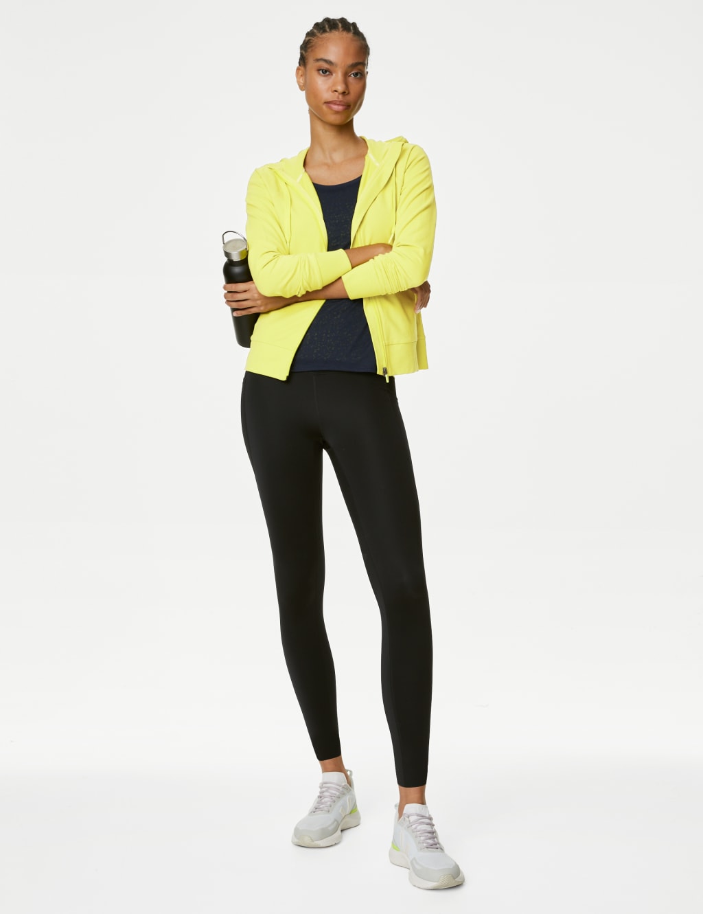 Cotton Rich Zip Up Hoodie image 1