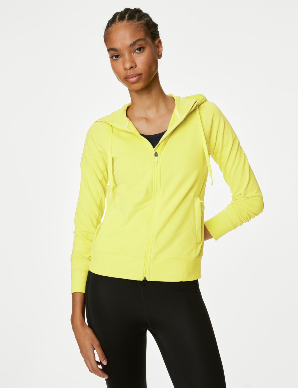 Cotton Rich Zip Up Hoodie image 2