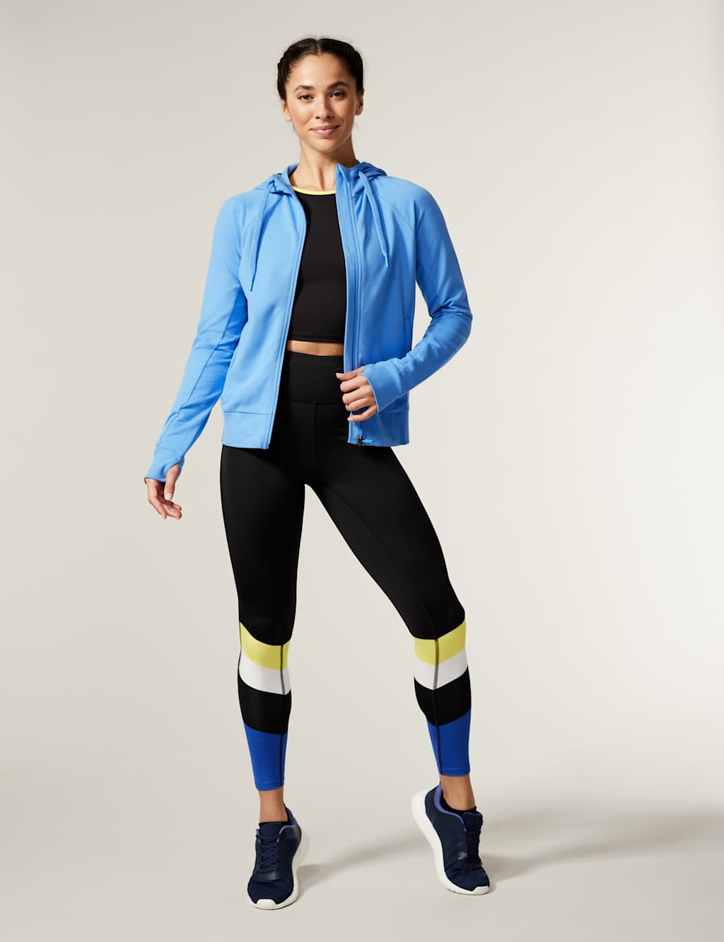 Cotton Rich Zip Up Hoodie image 3