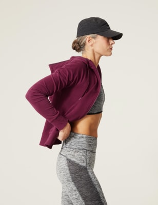 

Womens Goodmove Cotton Rich Zip Up Hoodie - Dark Mulberry, Dark Mulberry
