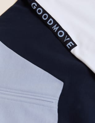 

GOODMOVE Sudadera 100% algodón de bloques de colorWomens - Navy Mix, Navy Mix