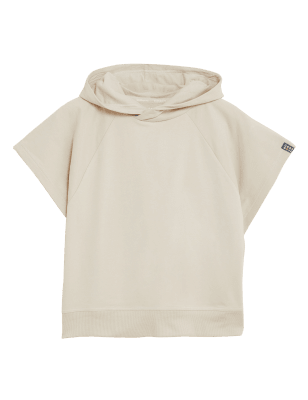 

Womens GOODMOVE Cotton Rich Sleeveless Hoodie - Beige, Beige