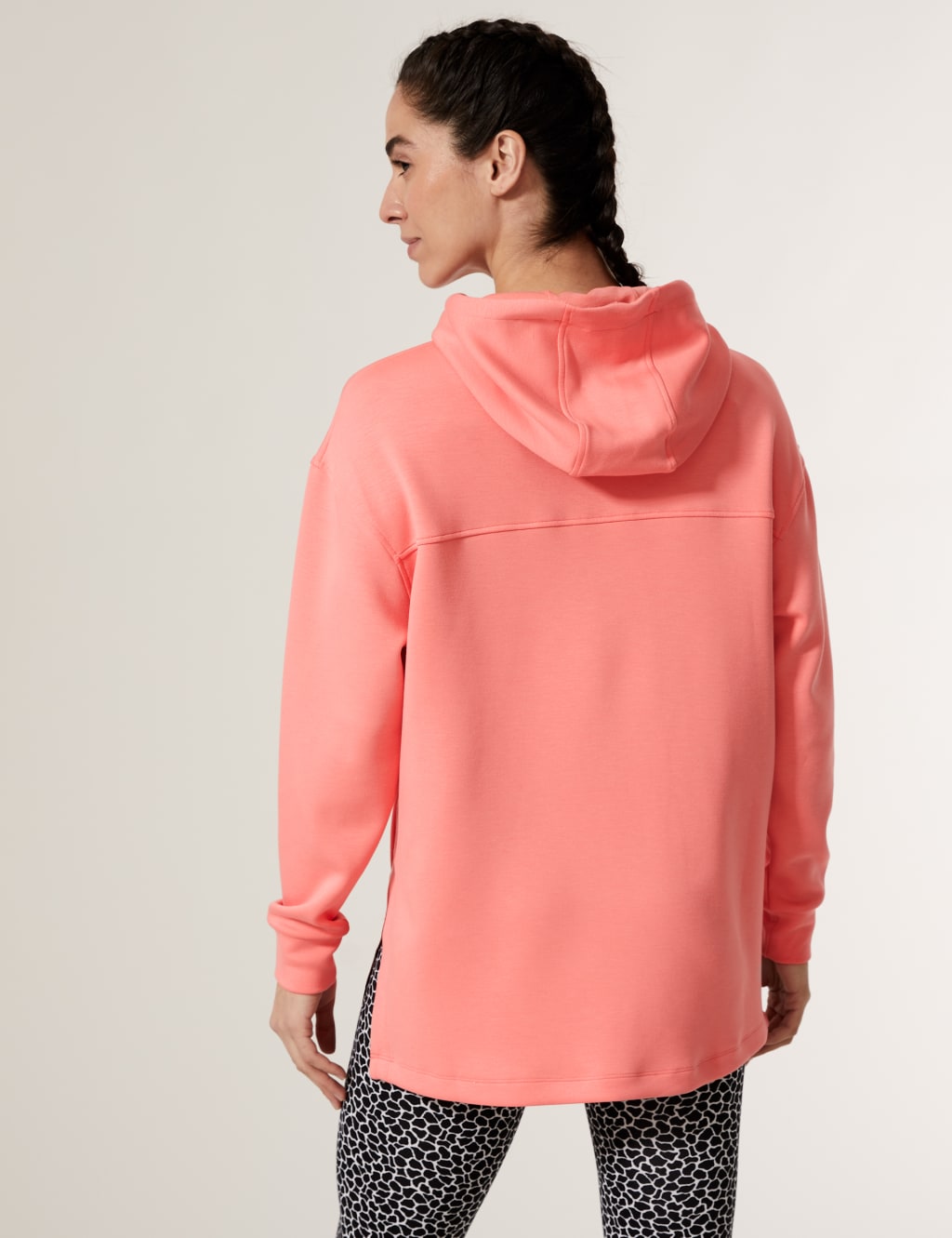 Hooded Relaxed Long Sleeve Yoga Hoodie image 4