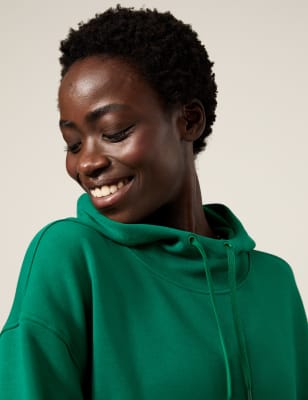 

Womens Goodmove Gemütlicher langärmeliger Yoga-Hoodie mit Kapuze - Pine Green, Pine Green