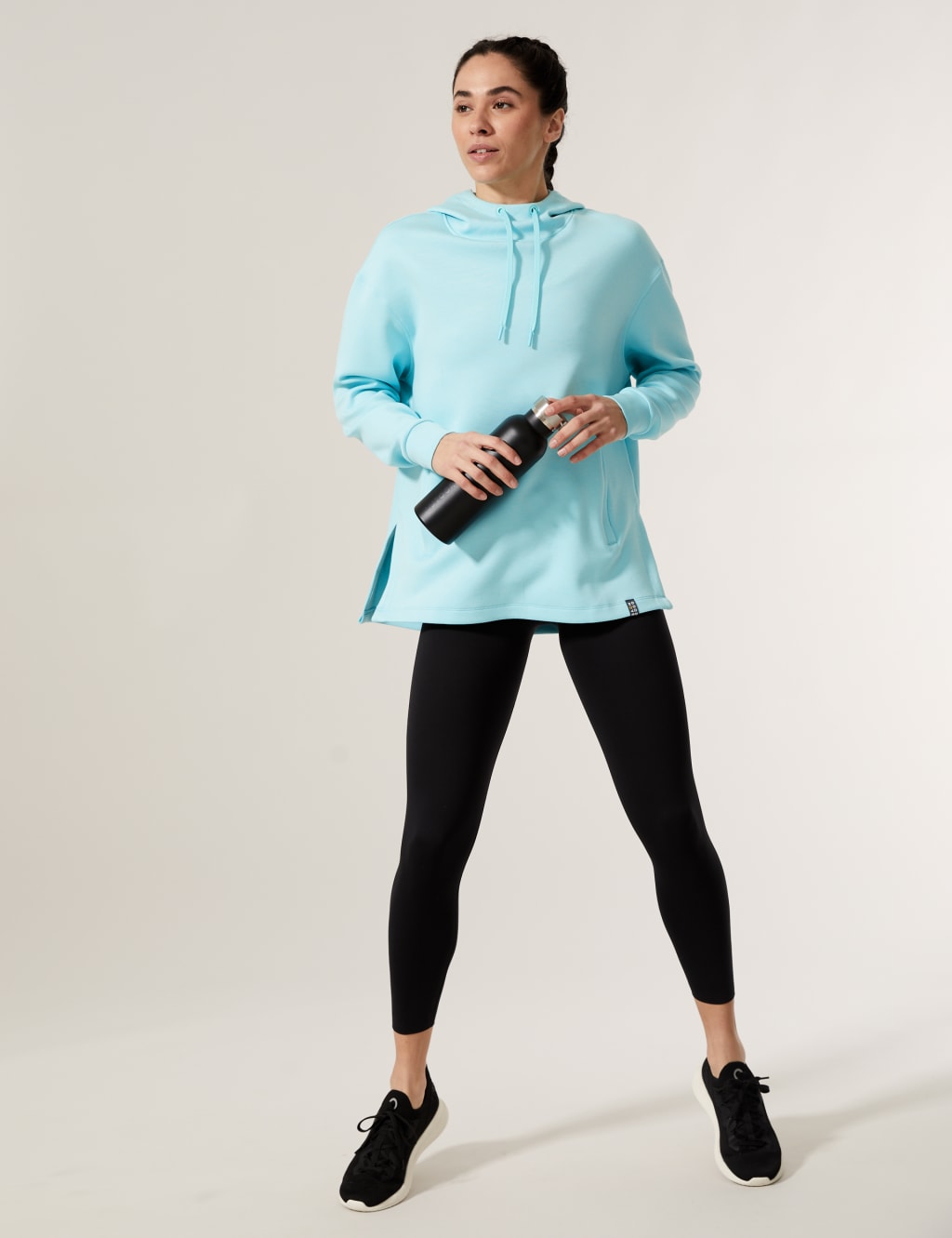 Hooded Relaxed Long Sleeve Yoga Hoodie image 1