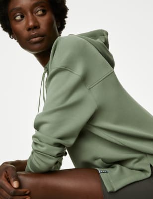 Hooded Relaxed Long Sleeve Yoga Hoodie | M&S CH