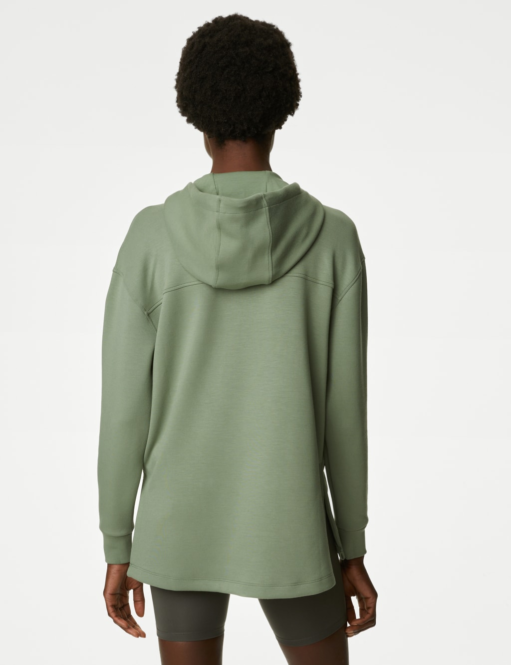 Hooded Relaxed Long Sleeve Yoga Hoodie image 5