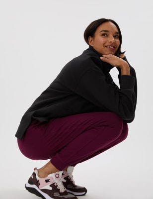 

Womens GOODMOVE Übergroßes Sweatshirt mit Stehkragen und hohem Baumwollanteil - Black, Black