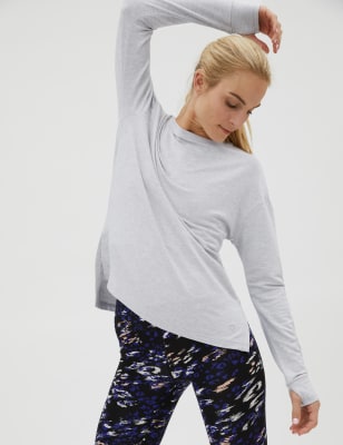 

Womens GOODMOVE Langärmeliges Oberteil mit hohem Modalanteil - Grey Mix, Grey Mix