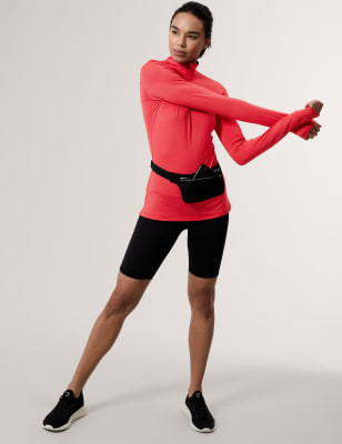 

Womens GOODMOVE Half Zip Running Top - Bright Red, Bright Red