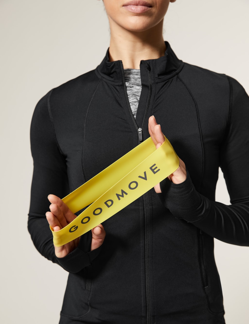 Funnel Neck Zip Up Long Sleeve Running Top image 7