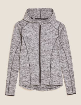 Running top with hood hot sale