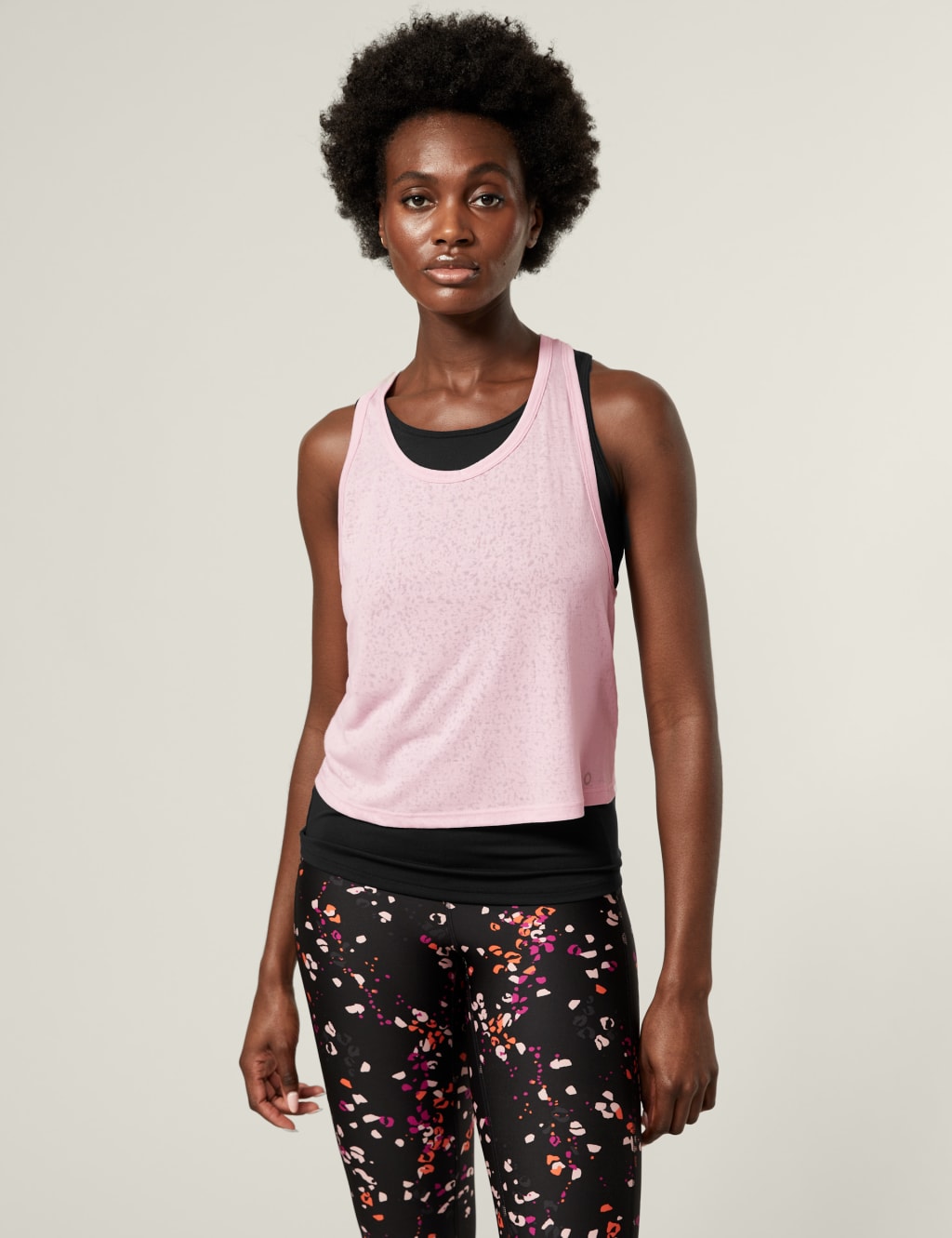 Scoop Neck 2-in-1 Sleeveless Vest Top image 3