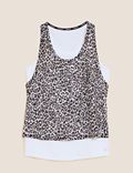 Printed Double Layer Vest Top