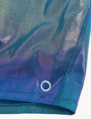 

GOODMOVE Top corto con espalda cruzada iridiscenteWomens - Navy Mix, Navy Mix