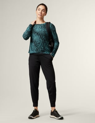

Womens Goodmove Scoop Neck 2-in-1 Long Sleeve Top - Dark Turquoise, Dark Turquoise