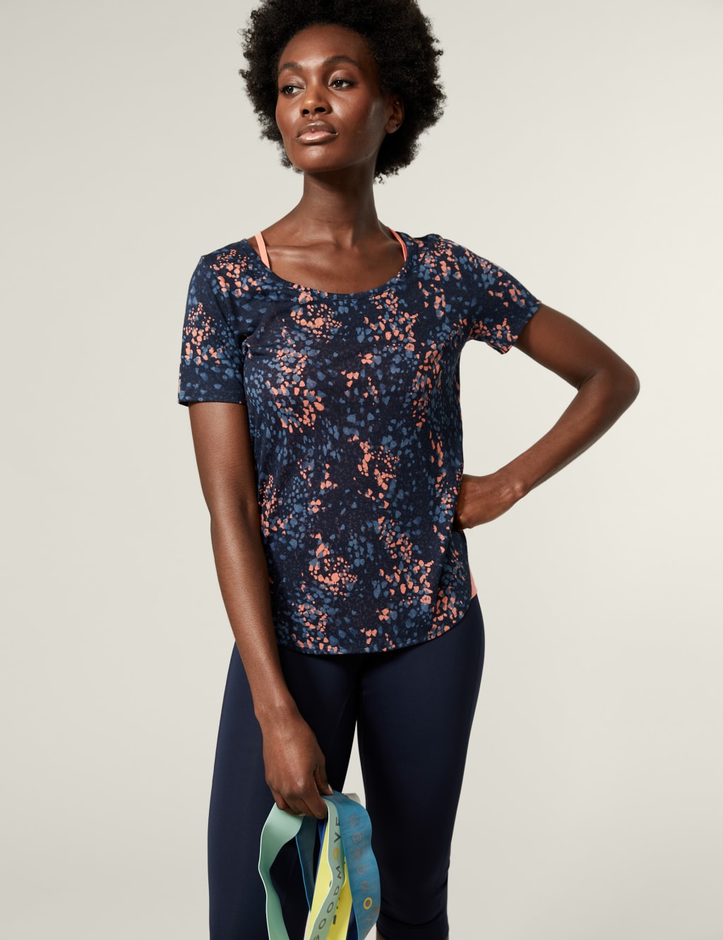 Printed Scoop Neck 2-in-1 T-Shirt image 2