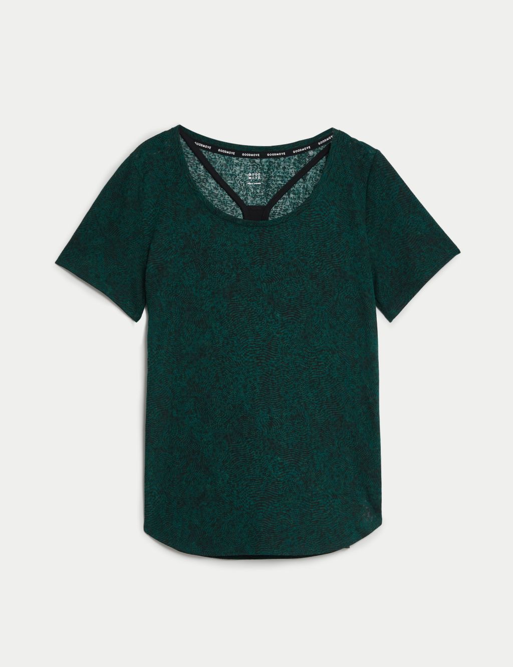 Printed Scoop Neck 2-in-1 T-Shirt image 2