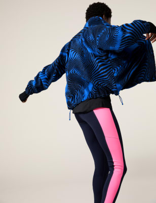 Borg Printed Fleece Cropped Jacket curated on LTK